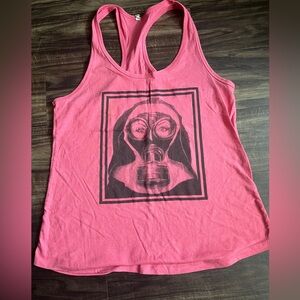 Pink Gasmask Tank Top